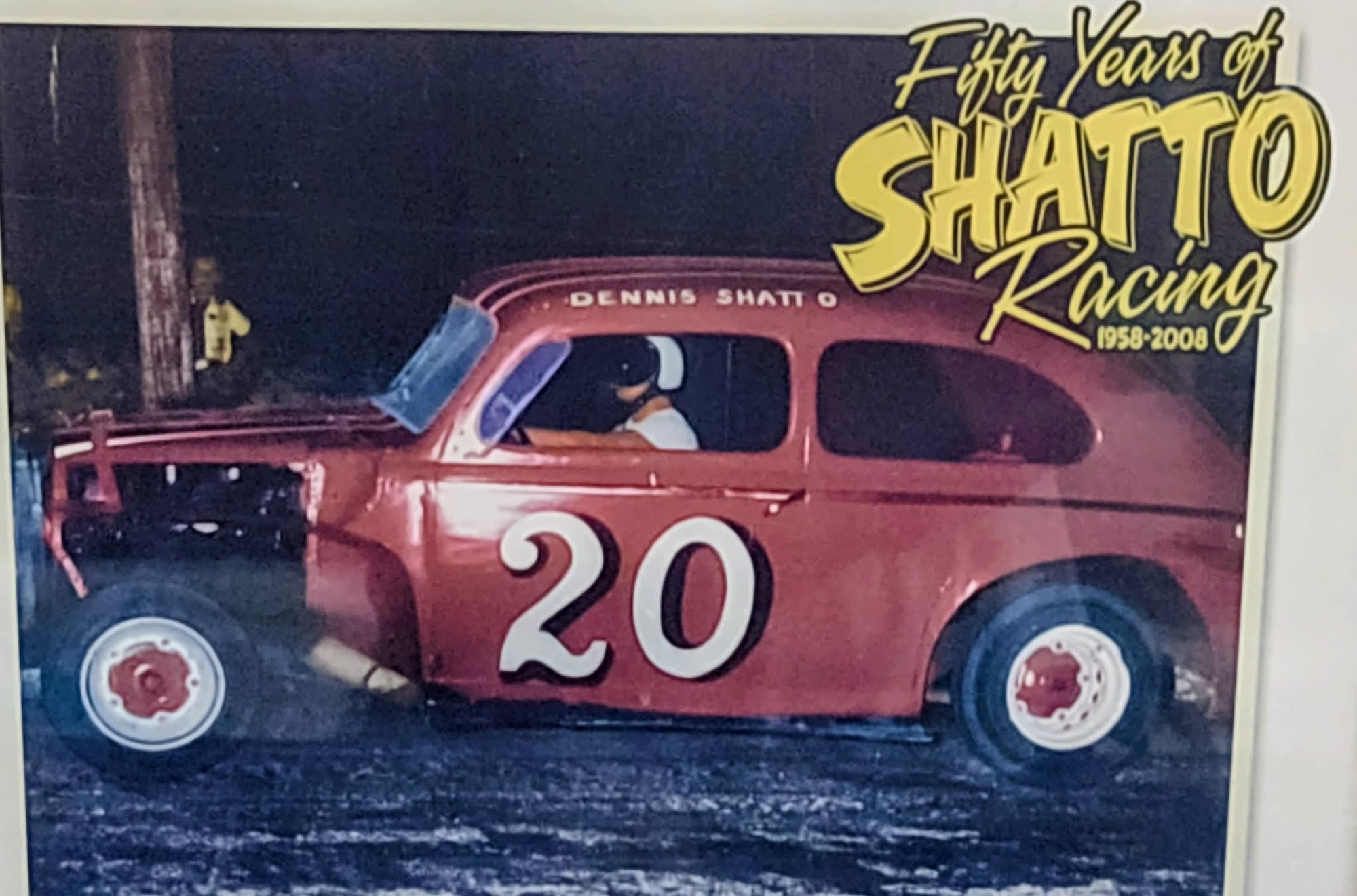 Dennis Shatto's one and only time driving at Shadybowl after that he was a car owner